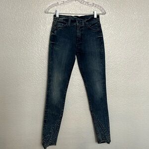 7 for all Mankind Acid Wash High Waist Gwenevere Jeans
